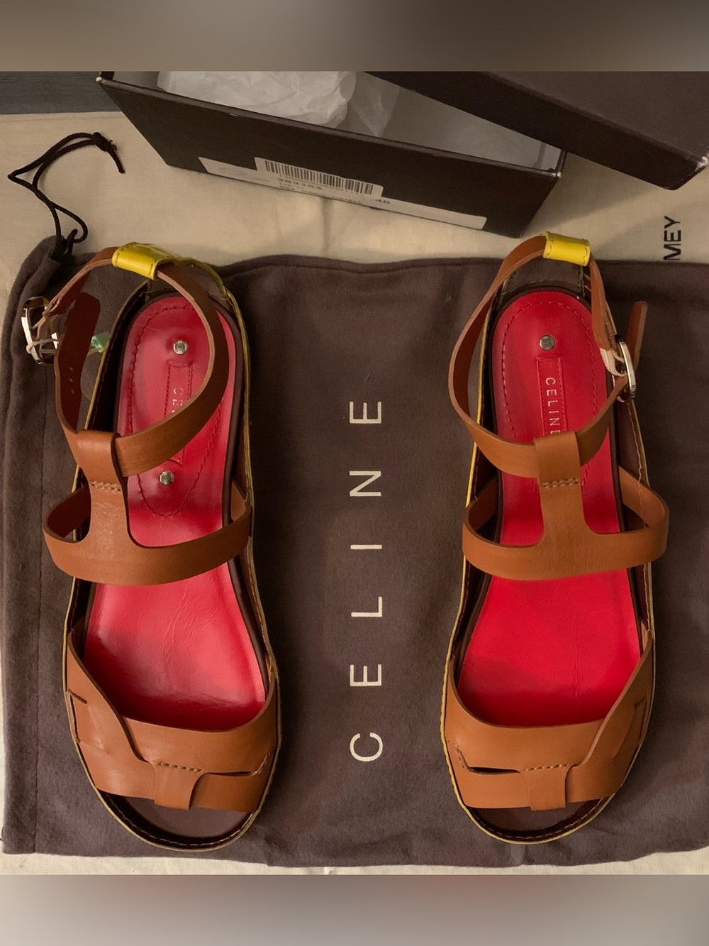 NIB Vintage Celine Sandals 40 9